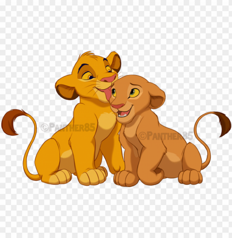 lion nala simba drawing fan art - simba and nala not PNG transparent images for social media