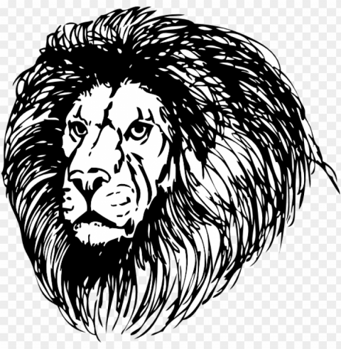 Lion Side View Tattoo PNG Image With Clear Isolation