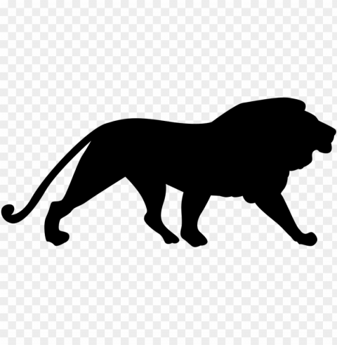 lion silhouette PNG images without watermarks