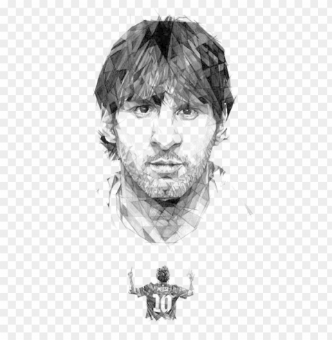 lionel messi fc barcelona argentina national football - maradona hd sketch PNG for digital art