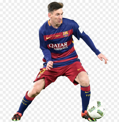 lionel messi render - player Transparent Cutout PNG Isolated Element