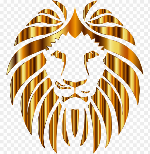 lions - lion head background lion clipart Isolated Element in Transparent PNG