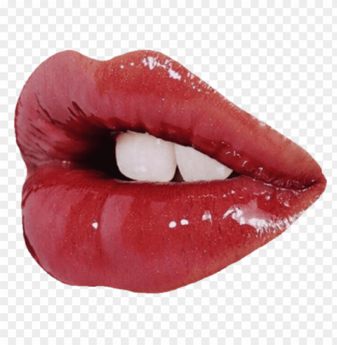 lips Transparent Background Isolated PNG Design