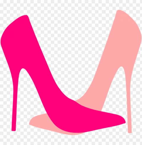 lipstick clipart high heel - pink high heels cartoo Clean Background Isolated PNG Graphic Detail