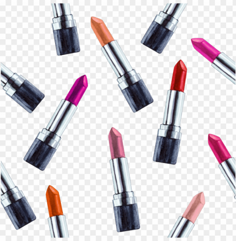 lipstick cosmetics watercolor painting - lipstick watercolor Clear Background PNG Isolated Illustration