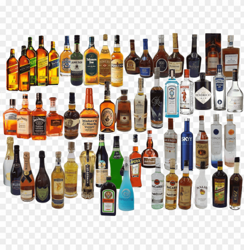 Liquor Bottles - Liquors Botlles Transparent PNG Graphics Library