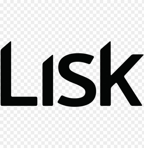 lisk large text logo Isolated Item on HighQuality PNG