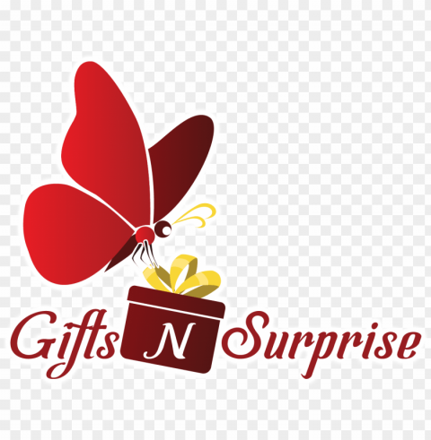 listed in e-commerce - surprise gift logo PNG Graphic with Isolated Clarity