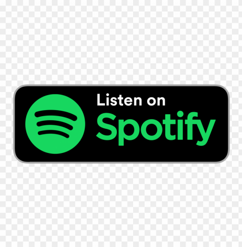 Listen On Spotify Logo PNG Transparent Artwork