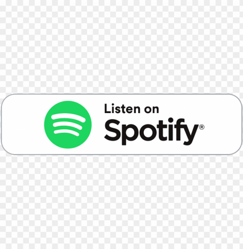 listen on spotify white banner PNG transparent backgrounds