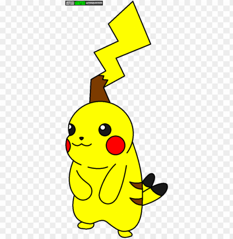 litched pikachu ibis paint x to ms paint by lightdragonswordsman - ibis paint x drawings Isolated Item on HighQuality PNG