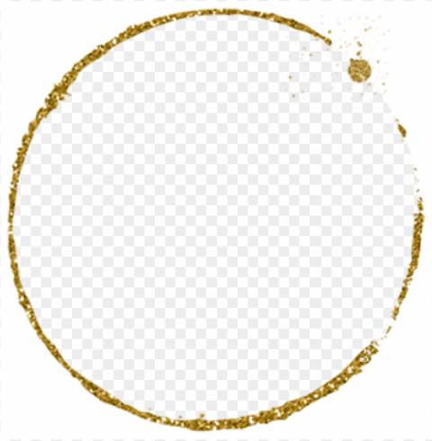 litter clipart gold circle - gold glitter frame PNG images with alpha transparency bulk