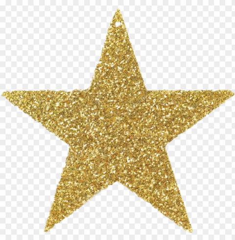 litter gold star clipart Isolated Object on Transparent Background in PNG