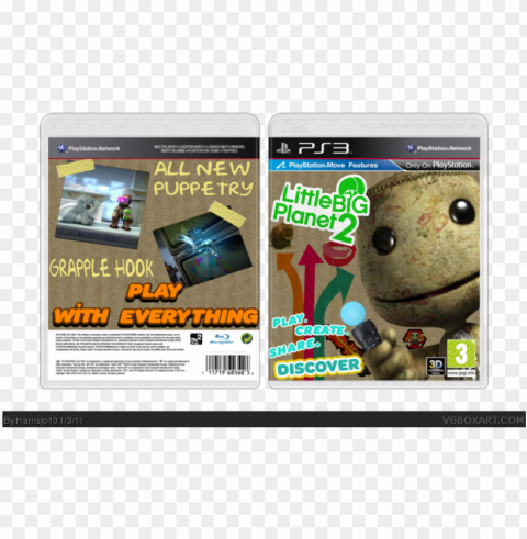 Little Big Planet 2 Box Art Cover Transparent Picture PNG