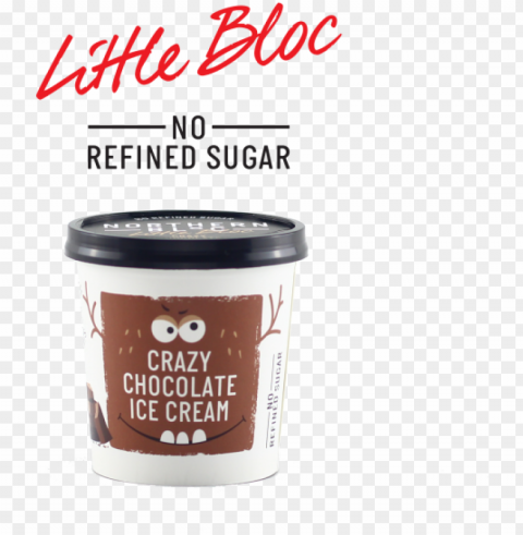 little blc crazy chocolate ice cream Isolated Graphic with Transparent Background PNG