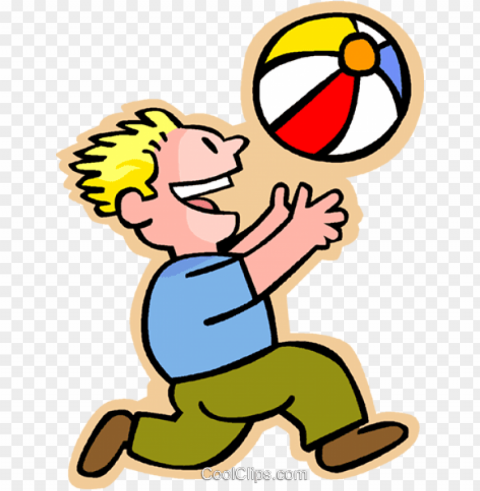 little boy with a beach ball royalty free vector clip - throw ball clip art Transparent Background PNG Object Isolation