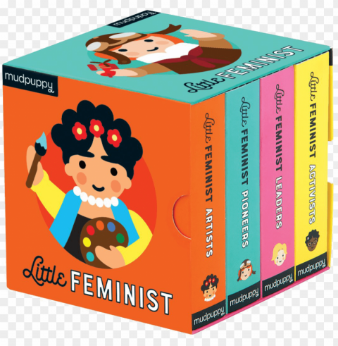 little feminist book set Isolated PNG Item in HighResolution