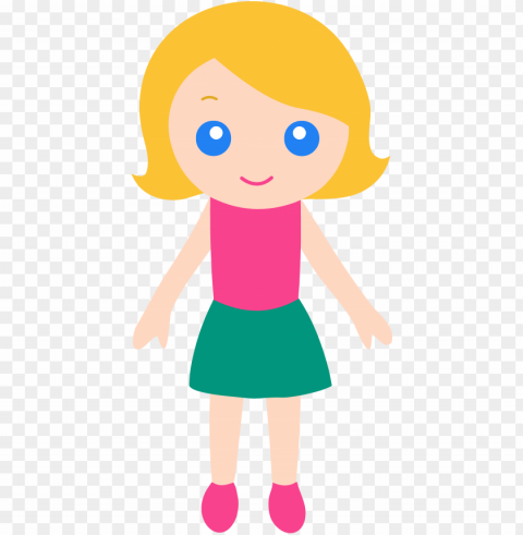little girl clipart cartoon - cartoon girl with blonde hair PNG images without licensing