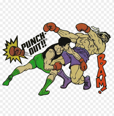  little mac beating piston honda from punch out the - piston hondo sailor moo Isolated Artwork on Transparent Background PNG