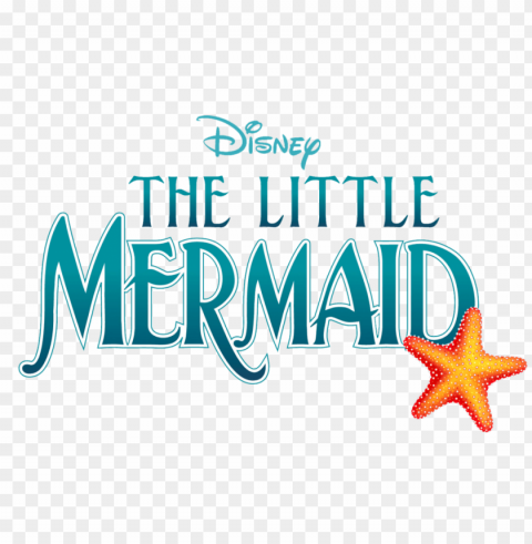 little mermaid logo HighQuality Transparent PNG Object Isolation