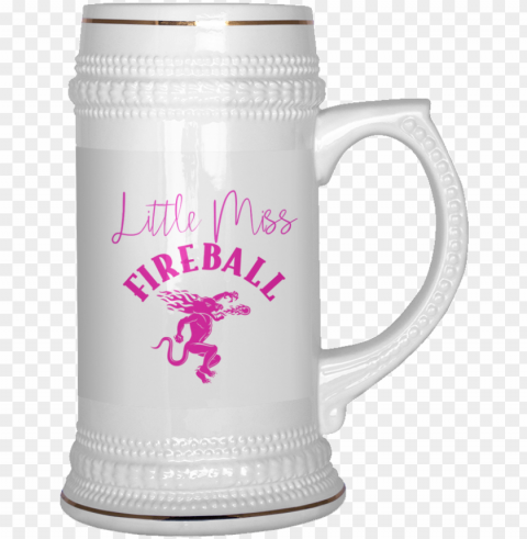 little miss fireball beer stein - fireball coffee mug coffee travel mug coffee thermos PNG images with clear cutout