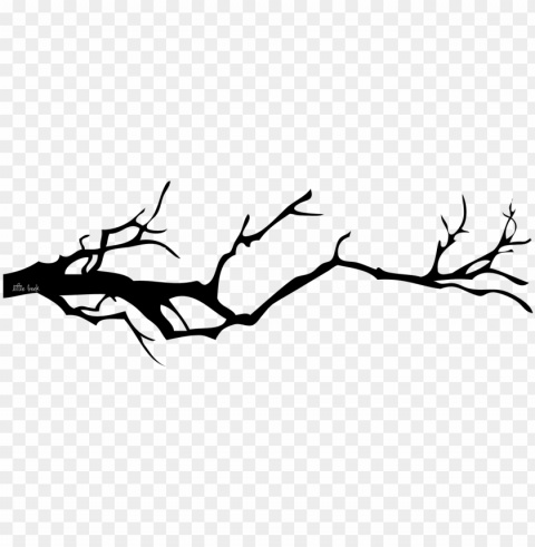 littlebeekdesigns creepy branch - creepy tree branches silhouette PNG for digital design
