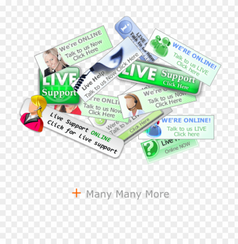 live chat button Isolated Character on Transparent PNG