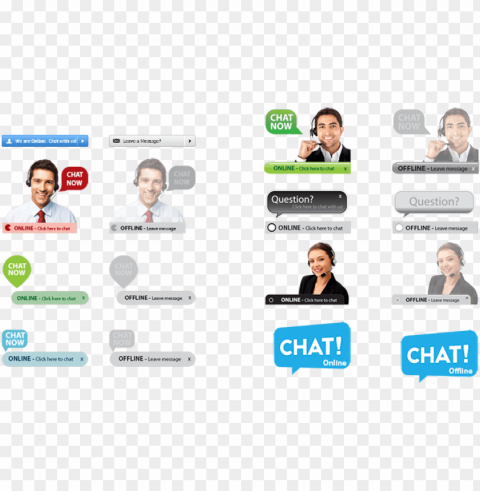 live chat button Isolated Character with Transparent Background PNG