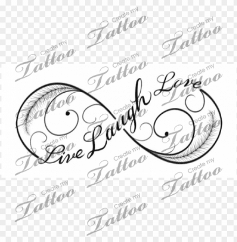 live laugh love infinity tattoo - sisters infinity symbol PNG with no registration needed