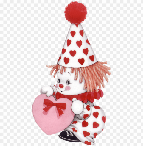 lleno de corazones images mignonnes cute clown creepy - valentines day ruth morehead Transparent PNG Illustration with Isolation