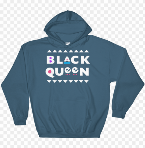 load image into gallery viewer black queen hoodie - sweatshirt Isolated Artwork on Clear Background PNG PNG transparent with Clear Background ID afb47fdc