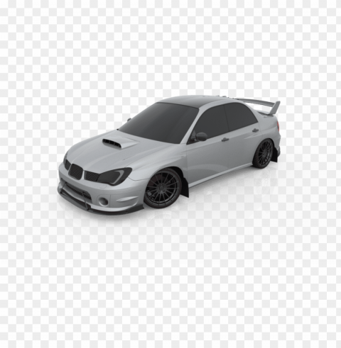 Load In 3d Viewer Uploaded By Anonymous - Subaru Impreza Wrx Sti Isolated Design Element On PNG