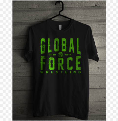 lobal force wrestling black tee- green logo - gildanguns n roses tour 2017 wellington zealand not Isolated Element on HighQuality Transparent PNG PNG transparent with Clear Background ID 3111c0f6