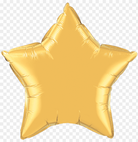 lobo estrella dorada - star foil balloo Isolated Icon in Transparent PNG Format