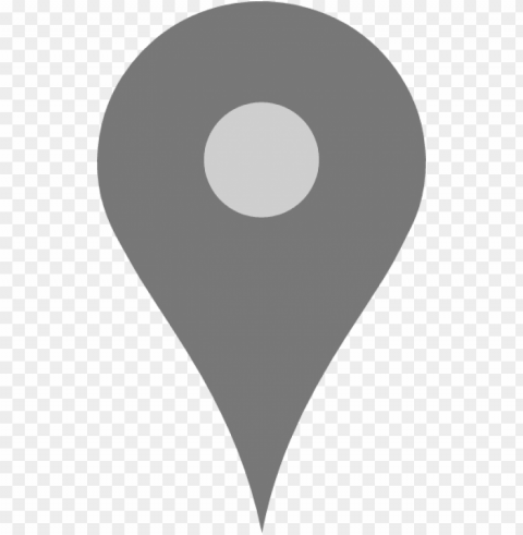 location pointer - google maps marker grey PNG picture