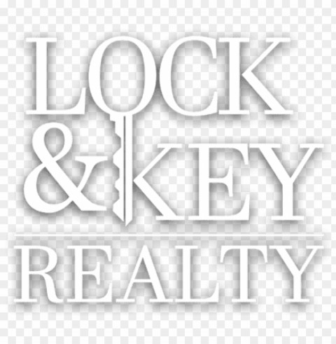 lock & key realty - black-and-white PNG file without watermark