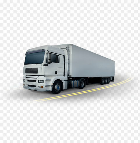 logistics truck Isolated Object on Transparent PNG