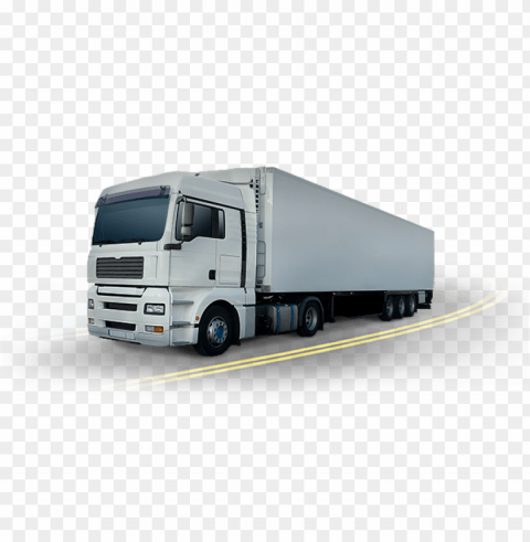 Logistics Truck Isolated Object On Transparent PNG