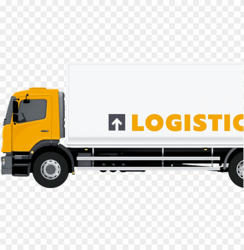logistics truck Isolated PNG Element with Clear Transparency