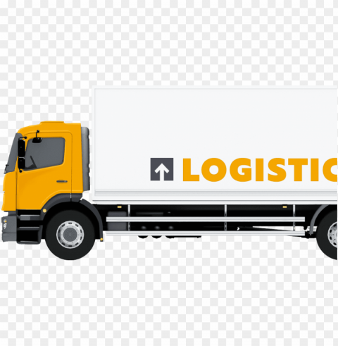 Logistics Truck Isolated PNG Element With Clear Transparency