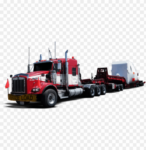 logistics truck Isolated Subject in Transparent PNG