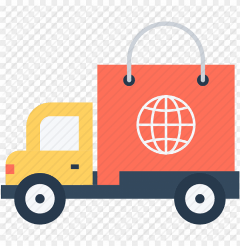 logistics truck PNG files with clear backdrop assortment
