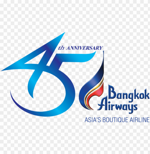 logo 45years bangkok airways - bangkok air logo Transparent PNG picture PNG transparent with Clear Background ID 73dcead4