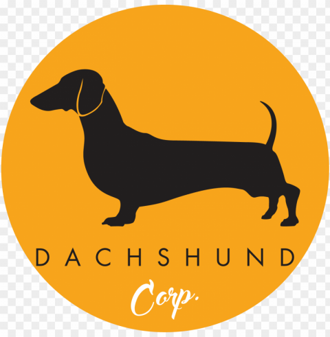 logo dachshund PNG isolated