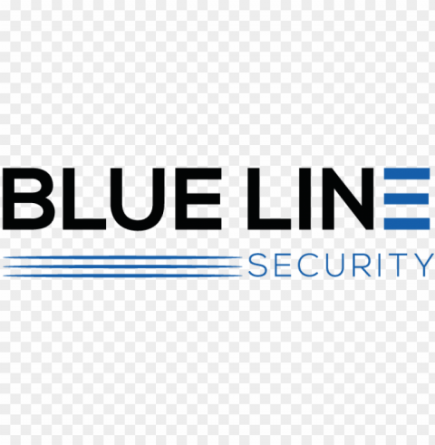 logo for blue line security - electric blue Isolated Item with Clear Background PNG