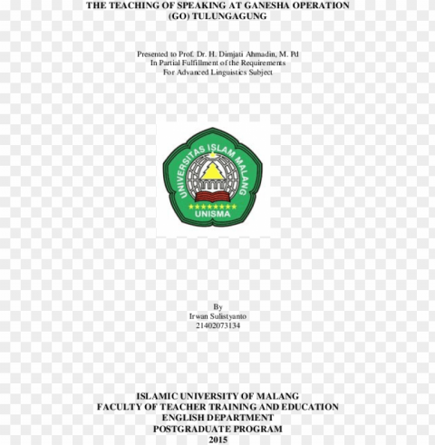logo ganesha operation - islamic university of mala PNG Image with Transparent Isolation