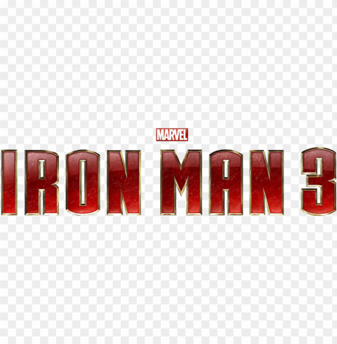 logo homem de ferro - iron man 3 movie logo ClearCut Background Isolated PNG Graphic Element