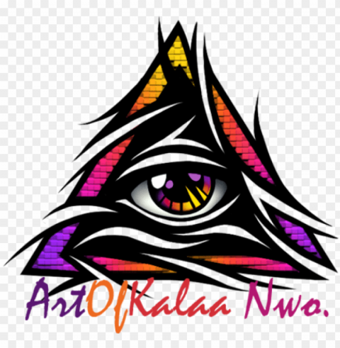 logo - illuminati color Isolated Graphic on HighQuality Transparent PNG