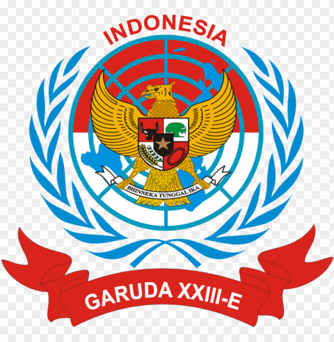 logo kontingen garuda - economic and social council logo PNG with no cost