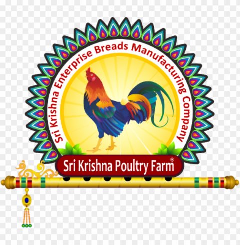 Logo Krishna Chicken Poultry - Logo Of Poultry Farm Clear Background Isolated PNG Illustration